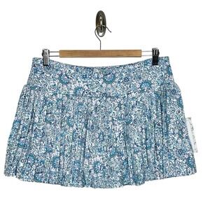 Laura Ashley Floral Pleated Skort Womens XL Tennis Golf Pastel Athletic Skirt